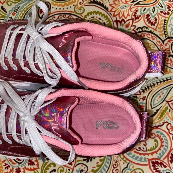 FILA holographic pink sneakers - platform - Picture 6 of 9